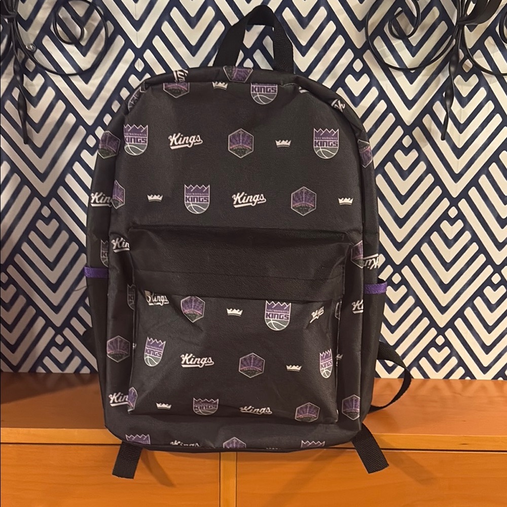 Sacramento Kings Purple and Black Backpack with Classic Logo Design